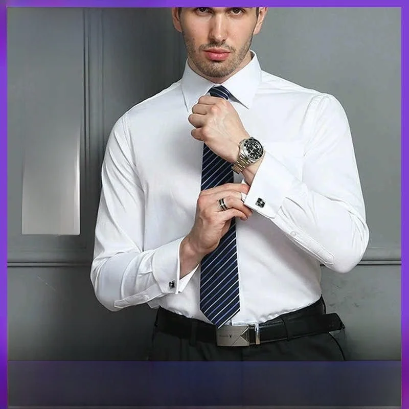 chemise-decontractee-pour-homme-a-coupe-ample-poignets-mousquetaires-couleur-unie-ideale-pour-le-bureau-et-les-occasions-semi-formelles