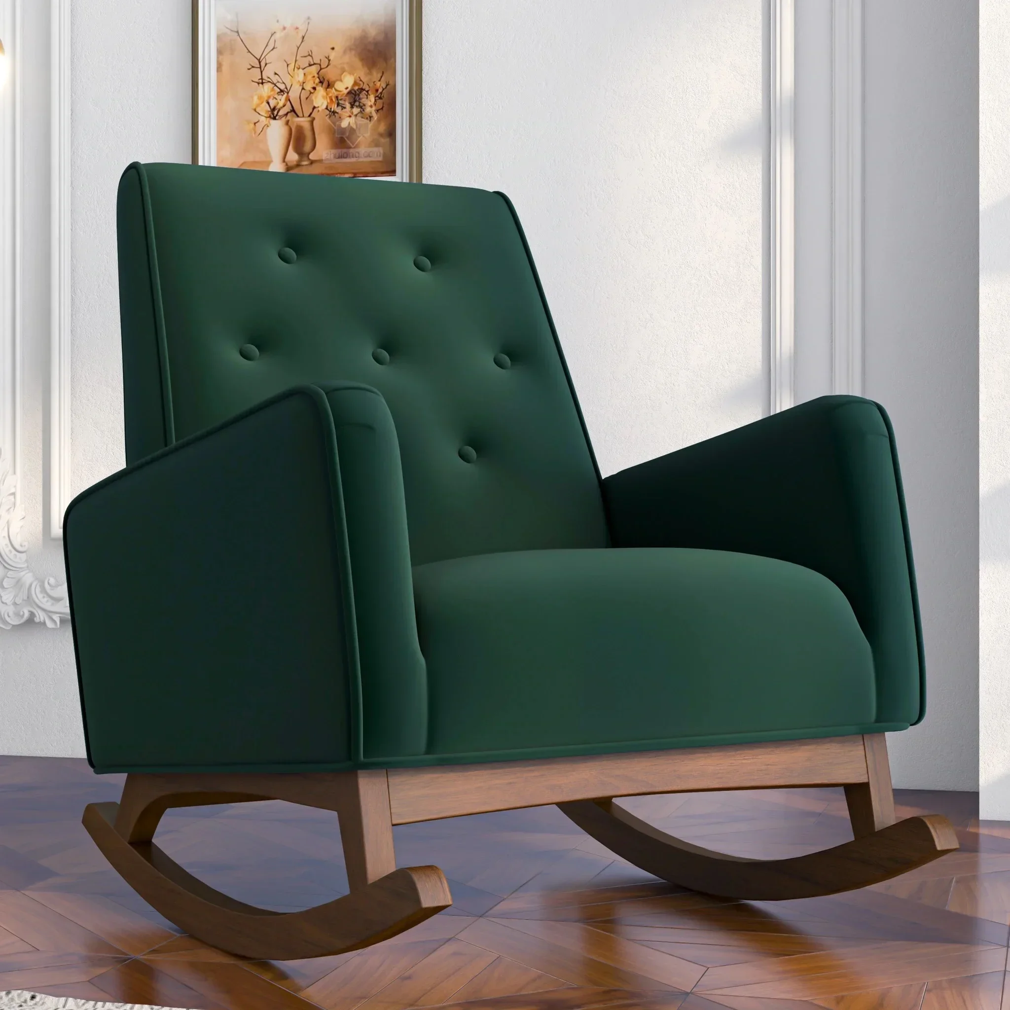 Wooden recliner, European design retro design handmade