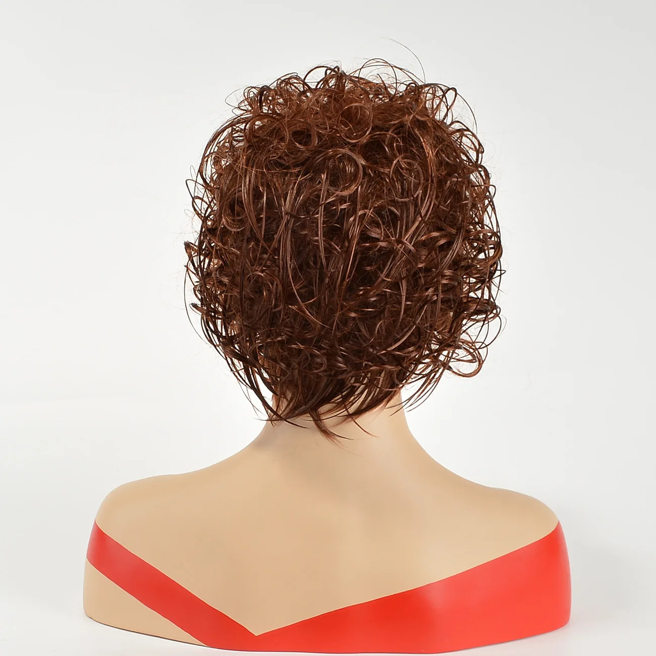 Peruka damska z włosów syntetycznych, odporna na wysokie temperatury, kręcone włosy, puszyste kręcone doczepy, peruka zakrywająca całą głowę.