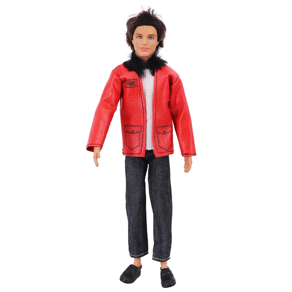 1 Set Ken Doll Handmade Clothes New Fashion T-Shirt/Jacket + Pants for 11.8 Inch Doll Daily Wear DIY Gift，Doll Clothing