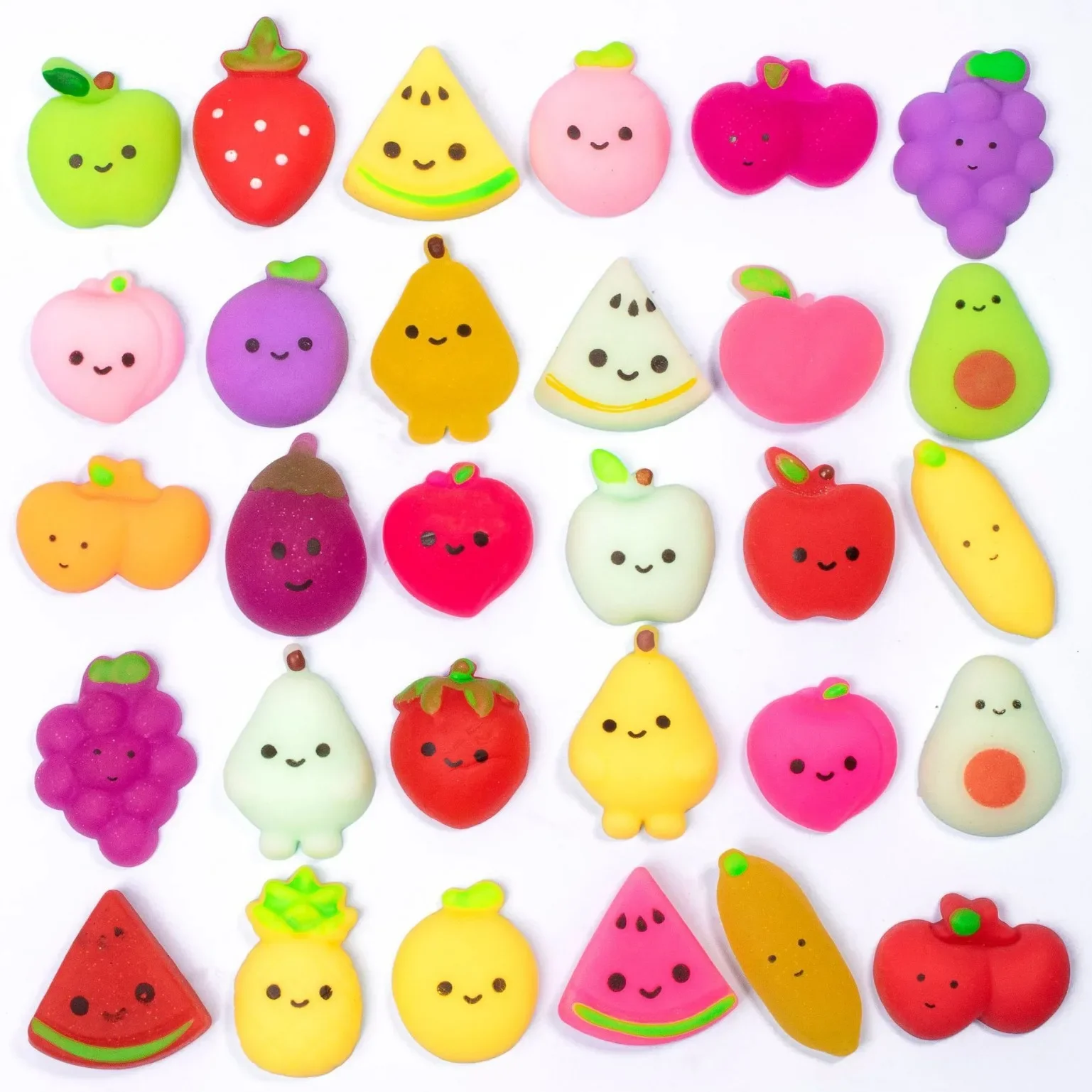 NIEUWE 10/30/50 Fruit Mochi Squishy Speelgoed Stress Watermeloen Banaan Fruit Squishy Party Gunsten voor Kinderen klas Prijs