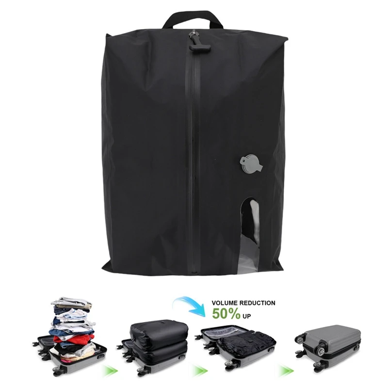 Vacuum Compression Bags Save Space 16L Multipurpose Easy to Use Vacuum Travel Bag with Quick Release Valves for Luggage A-A68X