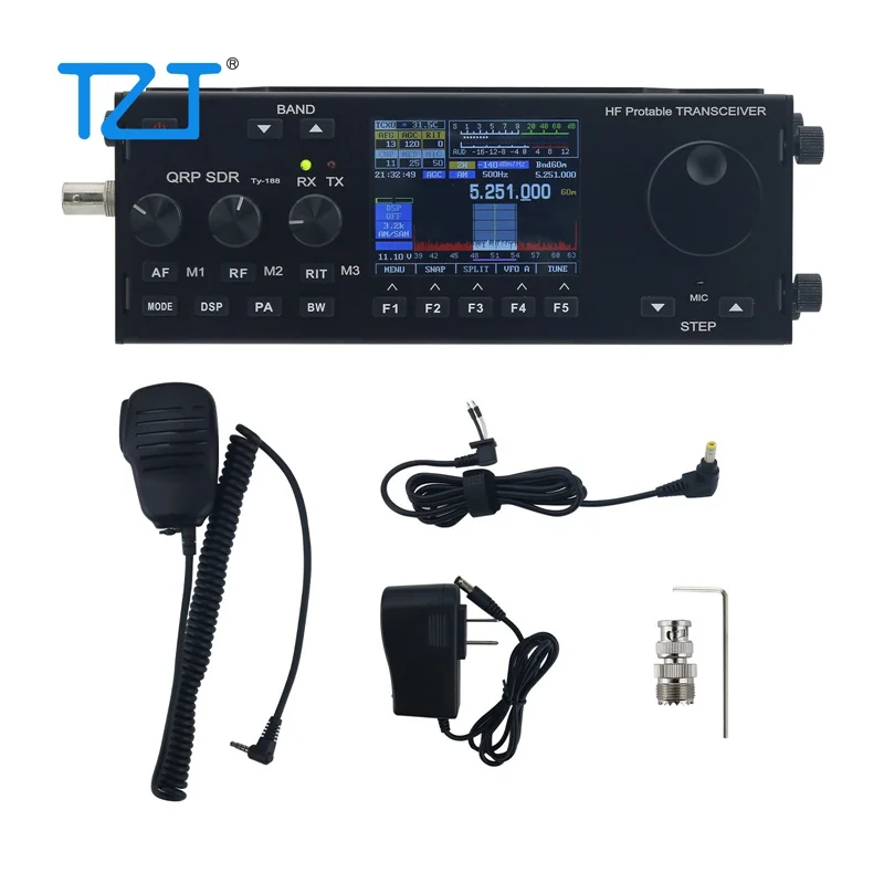 

Коротковолновый трансивер TZT HamGeek BS-188 MCHF V0.6.3 с обновлённой прошивкой, поддержкой QRP SSB/CW/AM/FM/DIG и цветным сенсорным экраном