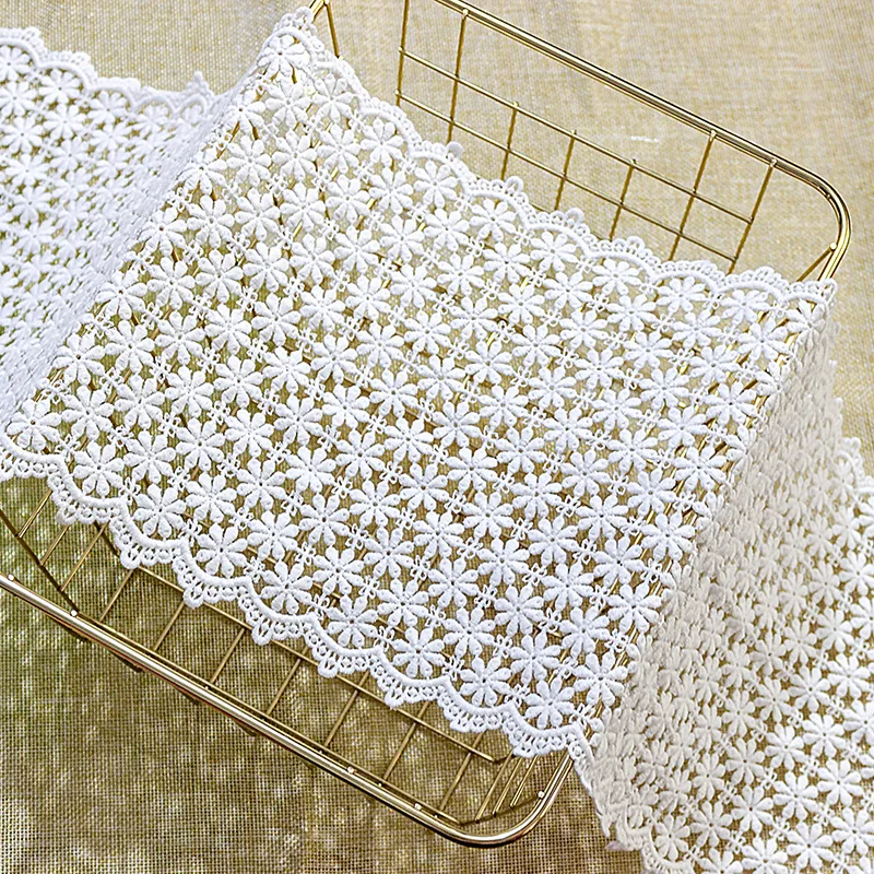 20 Yards Exquisite Wide Cotton Water-soluble Emboridered Lace Trim ,Lace Accessories DIY Handmade Material Wedding Decoration