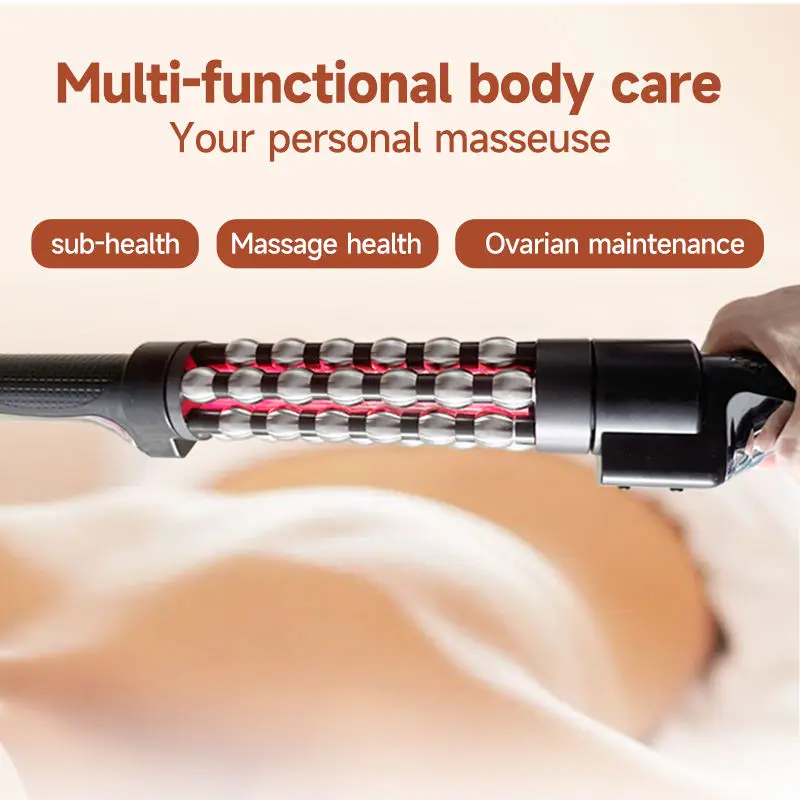 Portable Red Light Roller Massager Electric 360 Rotating Roll Massage Lymphatic Drainage Anti Cellulite Slimming Machine