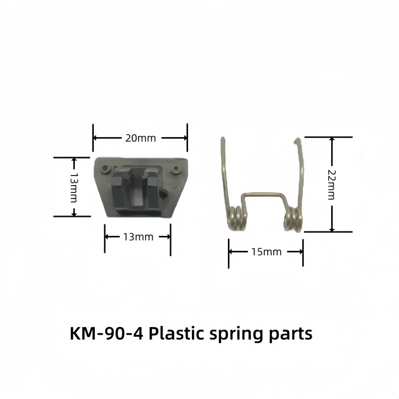 Kemei KM-90-4 ملحقات ماكينة قص الشعر الاحترافية، قطع غيار زنبركية ومكونات بلاستيكية قطع غيار أصلية أجزاء بلاستيكية