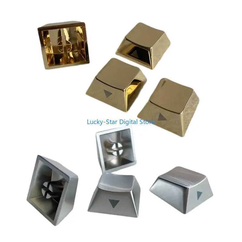 N7MC Zinc Alloy Keys Directional Keycaps 4pcs Metal Keycap Side Imprimer pour mécanique