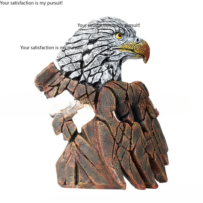 for Home Office Table New Resin Eagle Owl Sculpture Ornament, Modern Simple Desktop Decoration, Creative Animal Craft Decor
