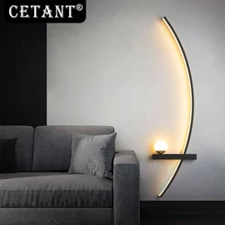 Lámpara LED de pared con Control remoto para el hogar, candelabro para sala de estar, dormitorio, mesita de noche, iluminación decorativa interior moderna, luminarias