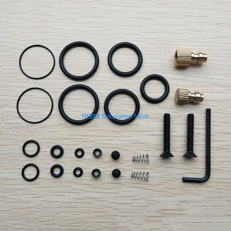 B0KC 1Set Sealing O-rings High Pressure Hand Inflator Repair Set 30mpa