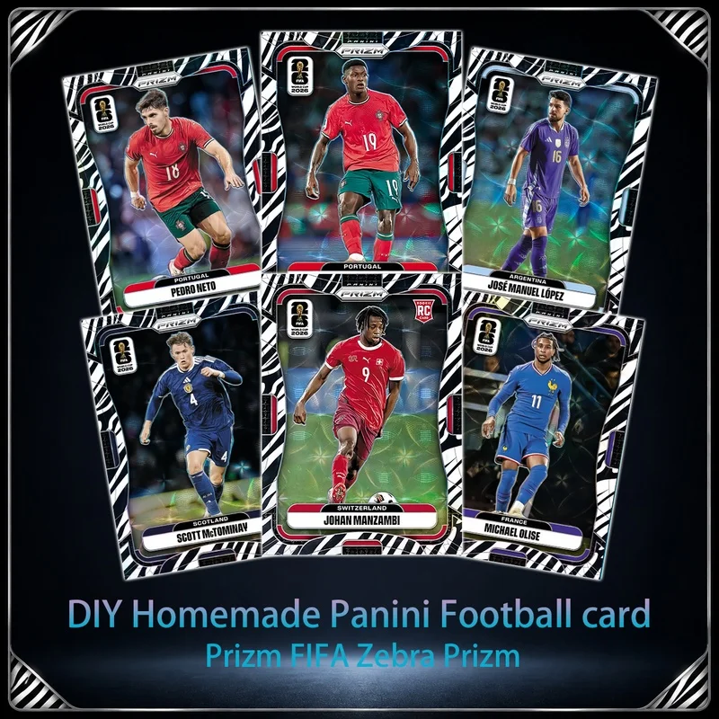 DIY Football Collectible Cards Panini 2026 FIFA Cristiano Ronaldo Messi Mbappé Haaland Neymar YAMAL Board Game Gift Christmas