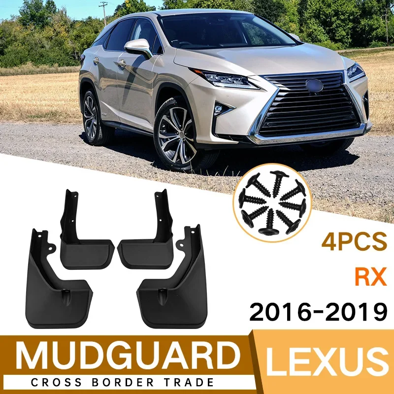 

For Lexus RX 2016-2019 black car mudguard Reduce dust Resist tire dirt car accessories tools