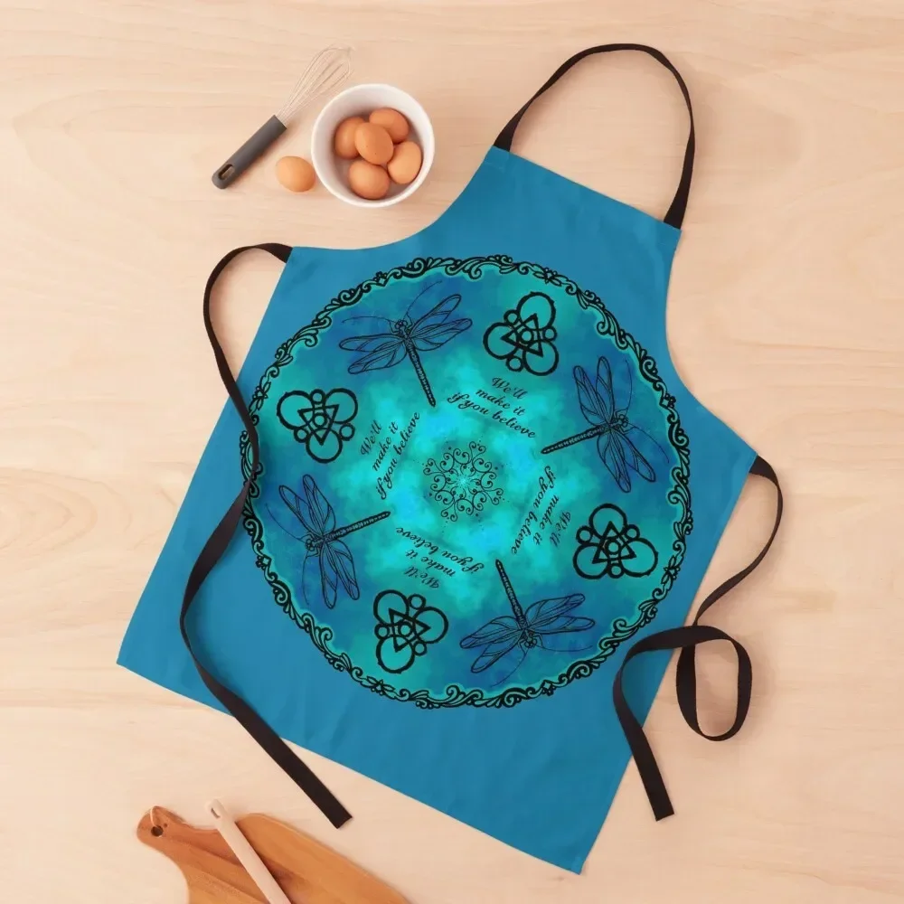 Coheed And Cambria Mandala Apron for women with pocket painting esthetician chefs Apron