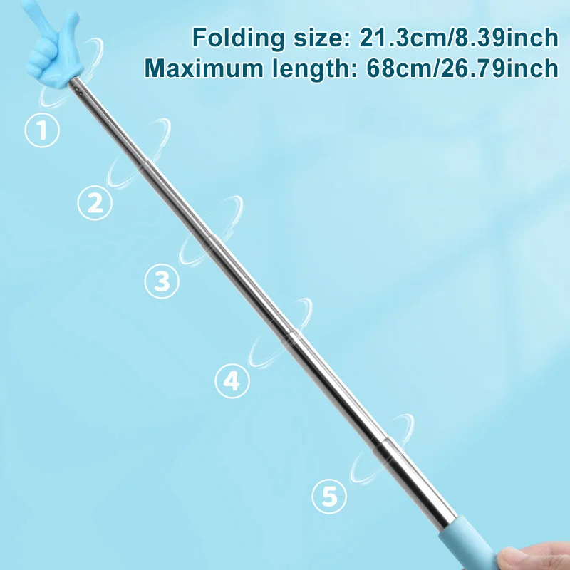 Picture 7: Stainless Classroom Point Stick Teaching Tools School Teachers Telescopic Retractable Presentation Whiteboard Hand Pointer TMZ