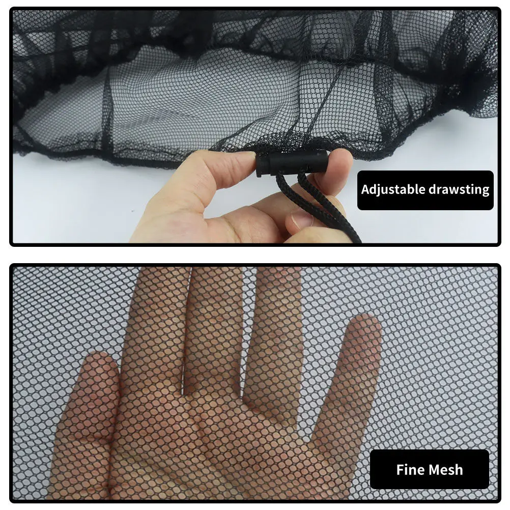 Professional Rainwater Bucket Cover Black Polyester Outdoor Protective Net Cover for 60Cm Diameter Water Tank Debris Guard