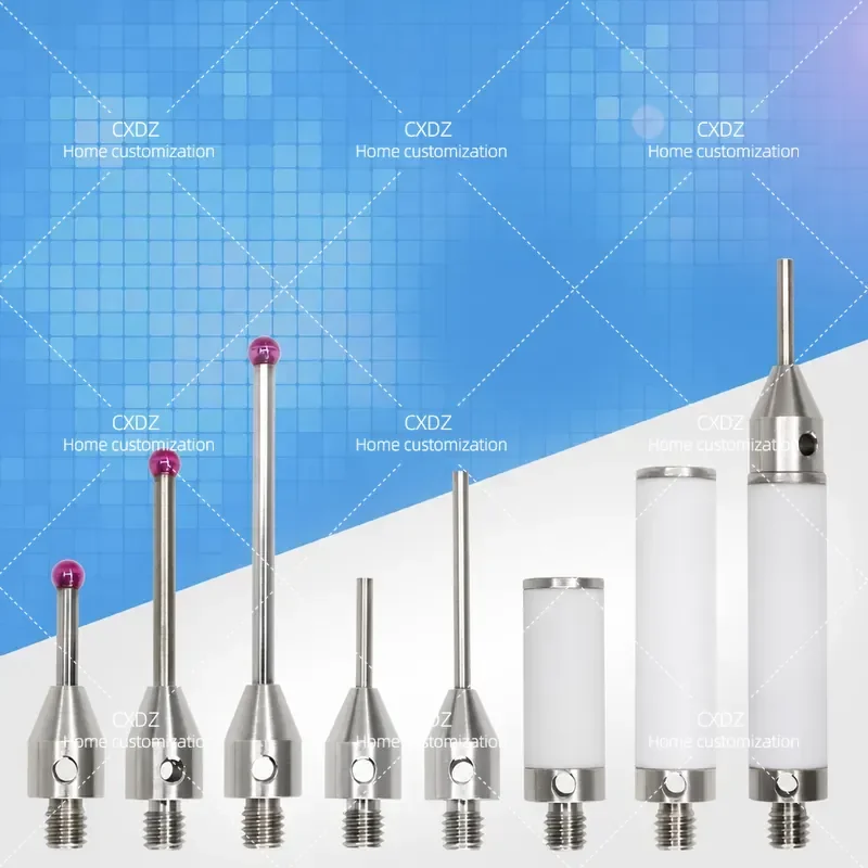 Three-dimensional Probe Three-coordinate Stylus Tungsten Steel Ruby Tip CNC Machine Tool Special M4 Thread