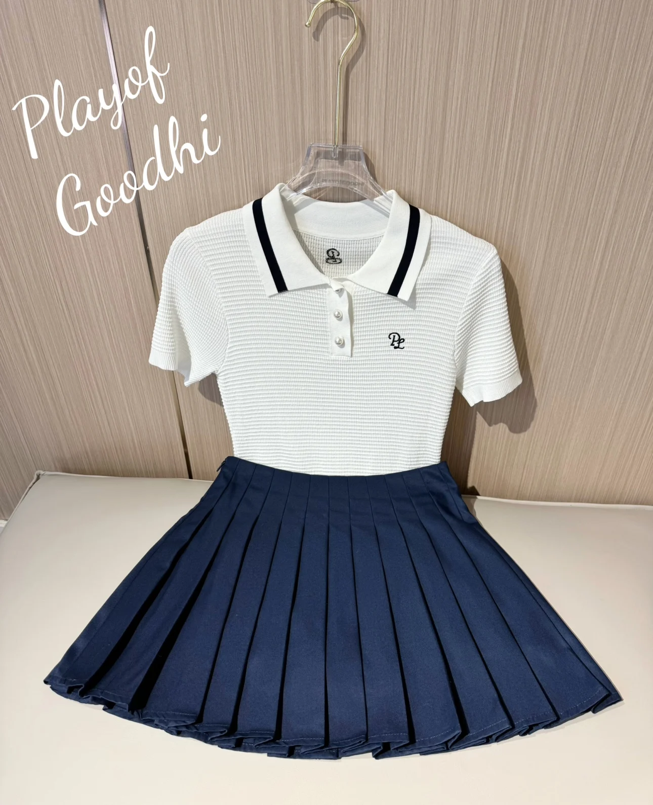 25 New Golf Clothing Women's Summer Korean Edition Golf Short sleeved Women's Quick drying Breathable Golf Skirt Tennis Women