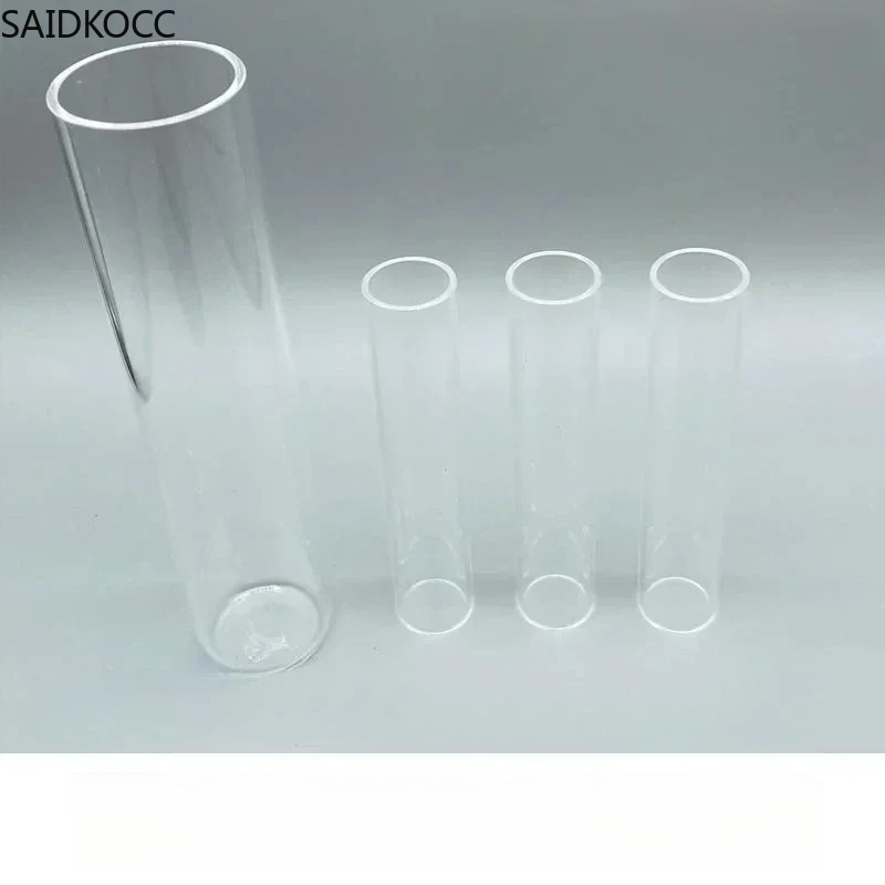 Customization High Temperature Resistance 1200 Degrees Quartz Glass Tube Sleeve Transparent Quartz Glass Optical Lab Tube