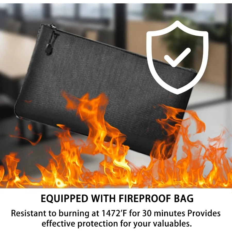 1.8 Cubic Feet Home Safe Box with Electronic Keypad and Fireproof Bag Included Large Capacity Storage for Documents Cash and Je