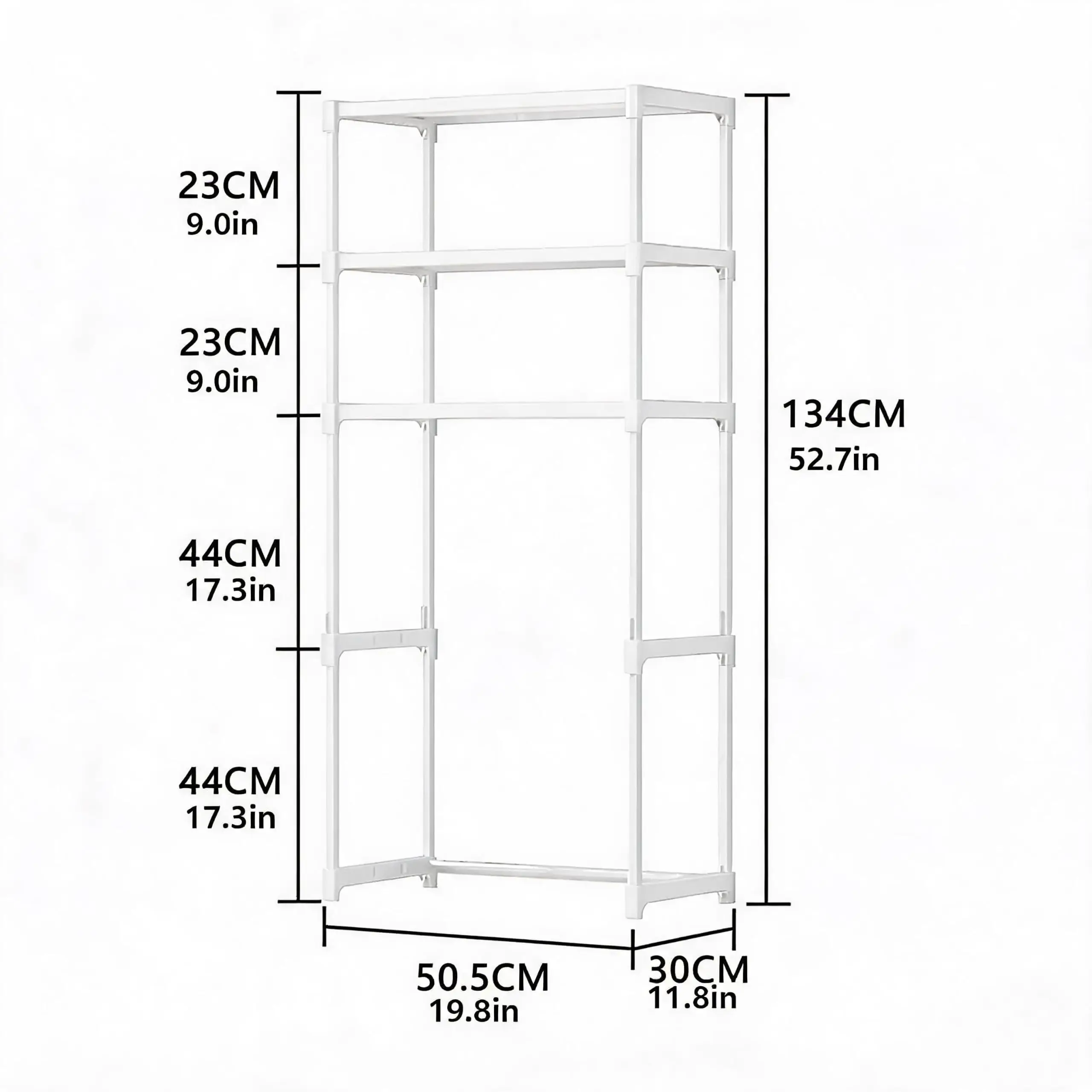 Over the Toilet Storage Rack, 3 Tier Bathroom Organizer Shelf