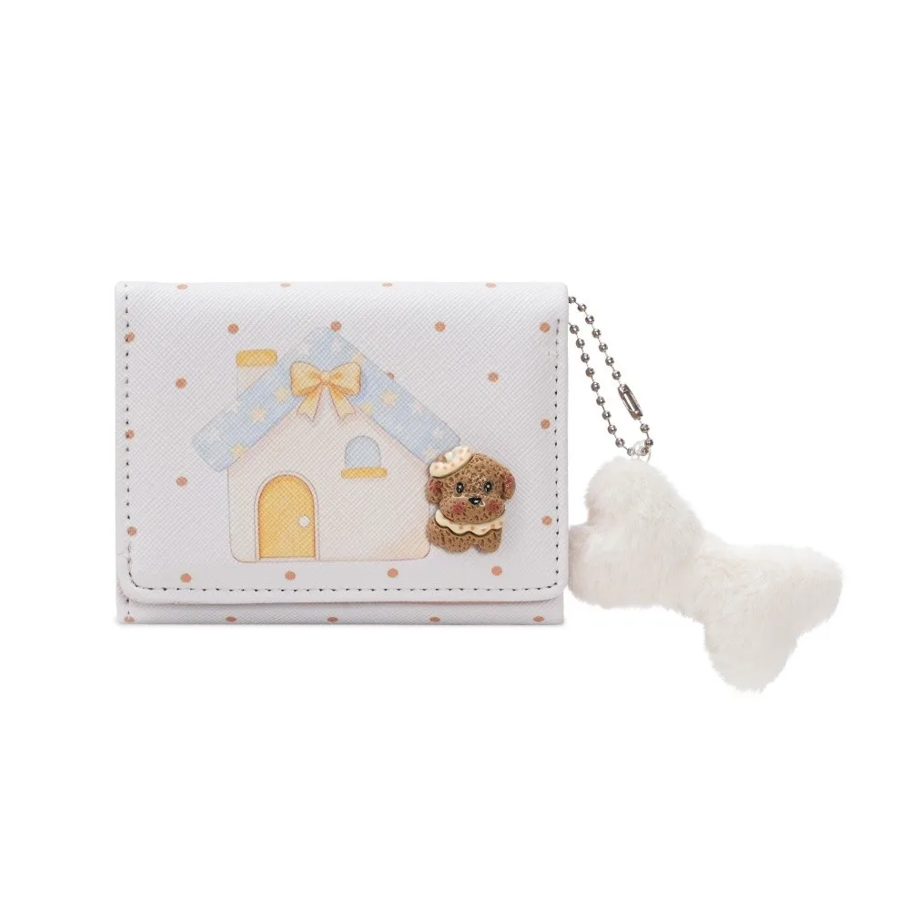 Mini Handbag Large Capacity Three-Fold Wallet Multi-Slot Compact Cartoon Coin Pouch Lightweight Portable Cartoon Wallet School