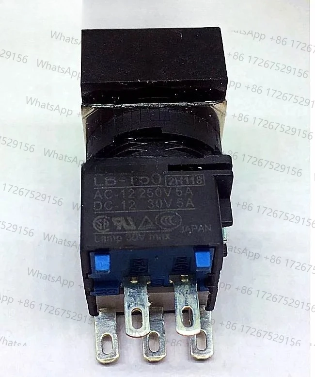 1 peça interruptor de botão de reinicialização automática LB-T10 LB-T50 g r y com luz 5 pinos 24v original novo