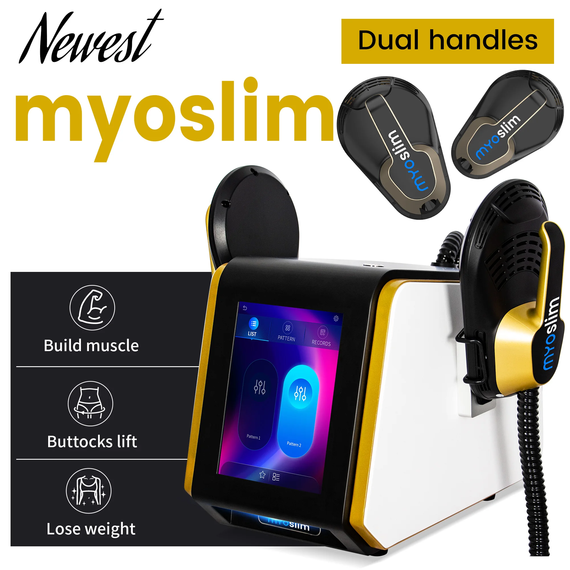 

Портативный аппарат MYoslim RF Ultra EMS для коррекции фигуры, профессиональный неинвазивный стимулятор мышц пресса для похудения и формирования тела
