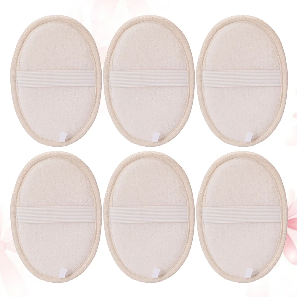 

6 Pcs Natural Loofah Sponge Scrubber Pads Wet Wipes Body Exfoliating Exfoliator