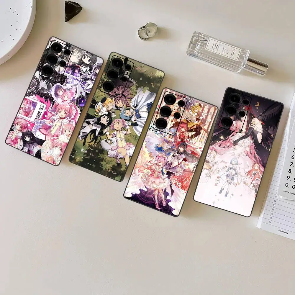 Cartoon Puella Magi Madoka Magica Phone Case For Samsung S 24 fe 25 Ultra plus 20 lite 21 30 22 23 24 22 Ultra 5G Fundas
