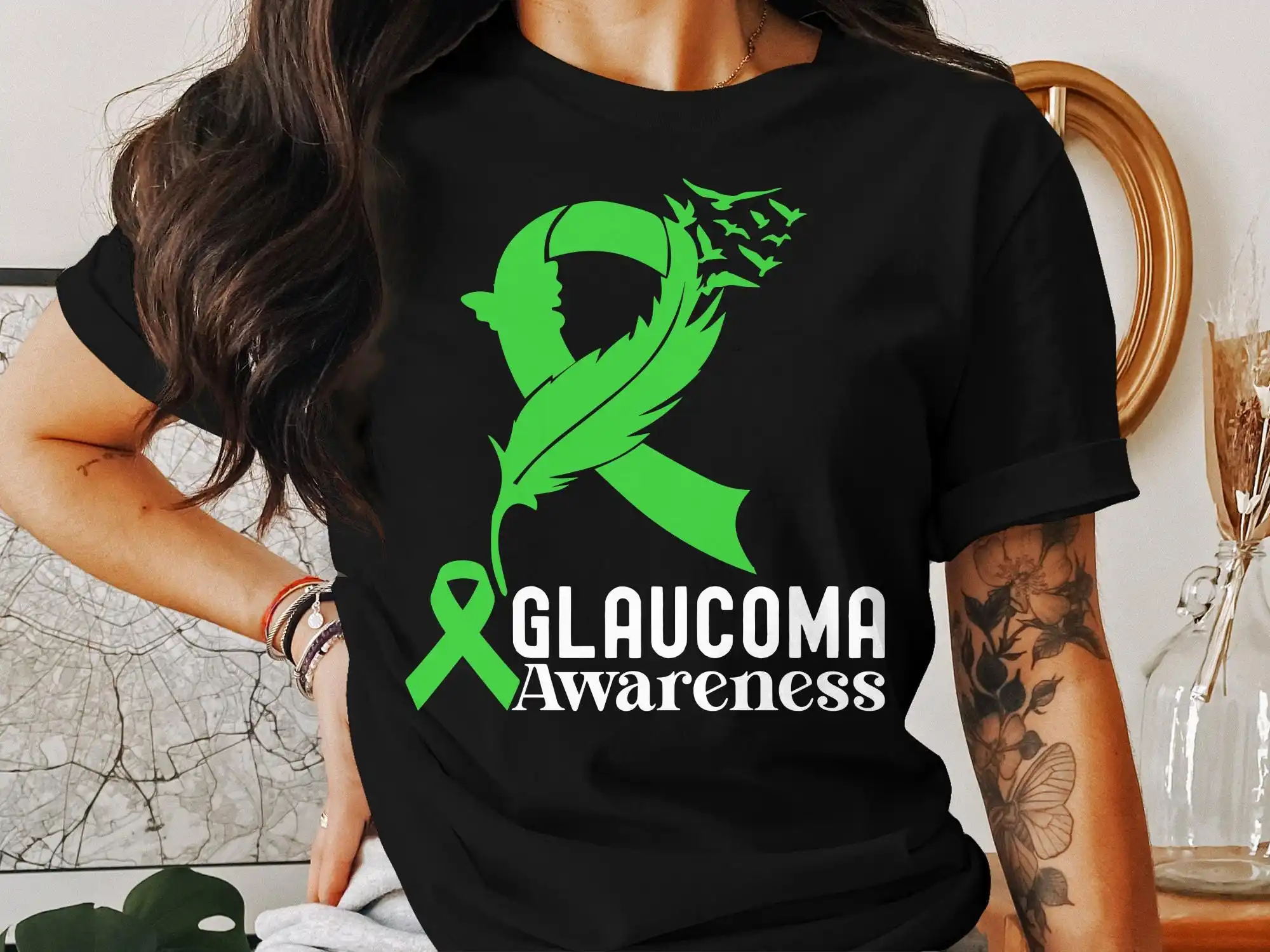 

Вдохновляющий дизайн зеленой ленты, символ осведомленности, футболка, поддержка психического здоровья, одежда SweaT