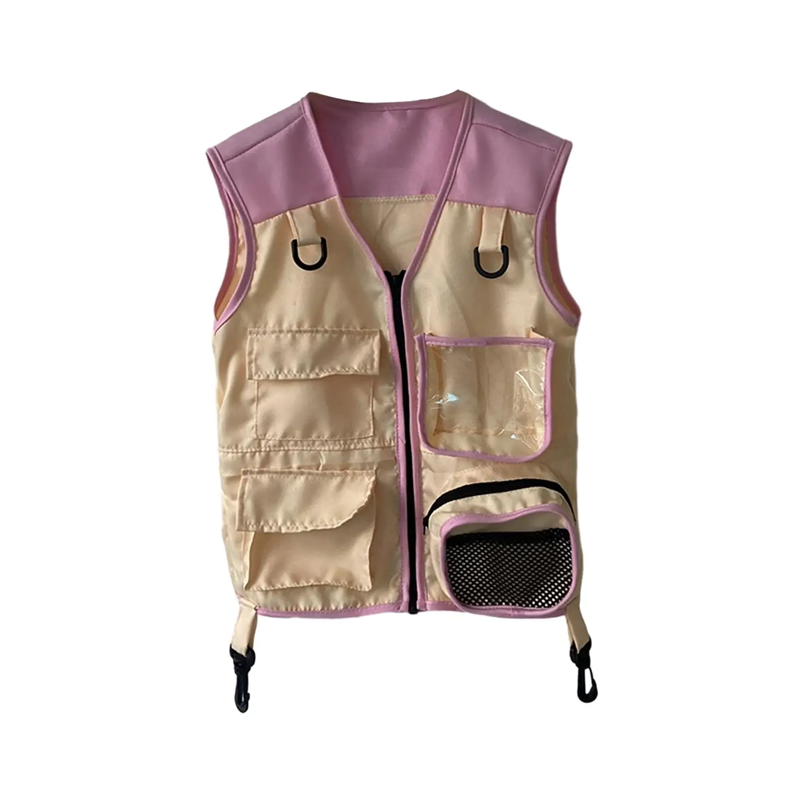 Kids Jungle Vest Costume with Pockets for Cosplay Adventure Role Play Clothing Cargo Vest for Boys Girls Outdoor Play