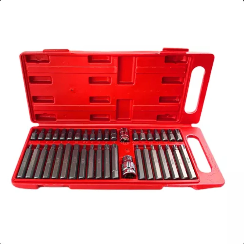 40-Piece CRV Bit Torx Allen Multitoothed Kits Wrench Set