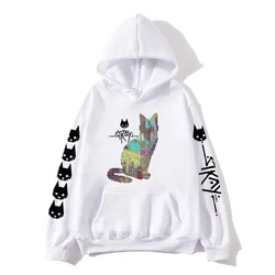 Stray Game StrayCat Felpa con cappuccio da uomo/donna Cartoon Kawaii Felpe stampate Autunno/Inverno Harajuku Pullover estetici unisex da uomo