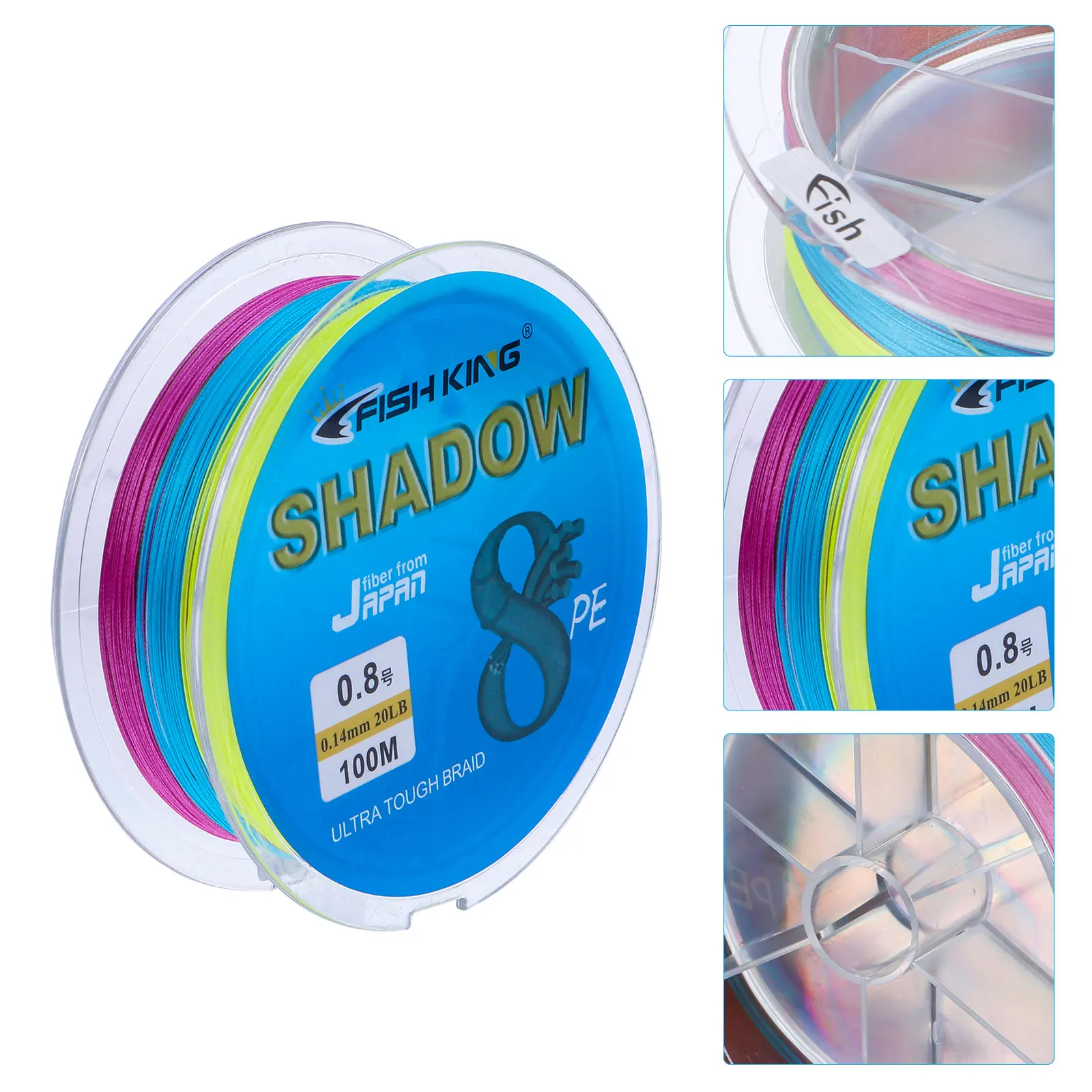 

Braided Fishing Line High Sensitivity Extension Nylon Wear-resistant Smooth Plait Without Burr Bass Trout Walleye Muskie Fishing