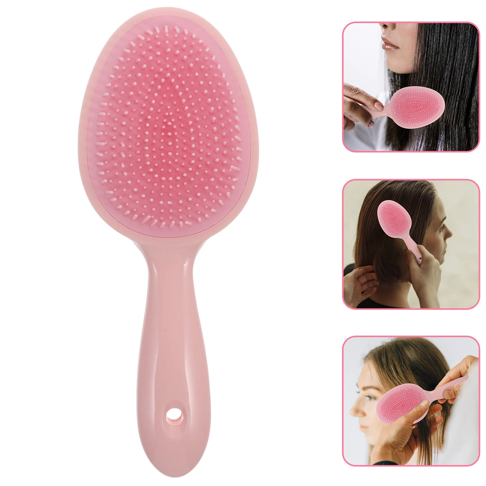 

Скруббер для кожи головы для перхоти, глубокая очистка волос, щетка для мытья волос, душ, массажер для кожи головы, отшелушивающий инструмент для влажного и сухого использования