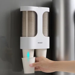Youpin ECOCO 일회용 종이컵 디스펜서, 벽걸이 종이컵 홀더 컵 컨테이너 가정용 물 디스펜서 컵 프레임