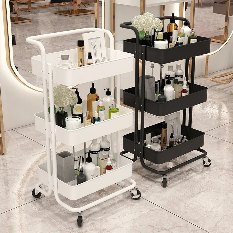 Lashes Beauty Salon Trolley Cart Medical Cosmetic Beauty Rolling Makeup Trolley Bar Storage Carrito Movil Furniture