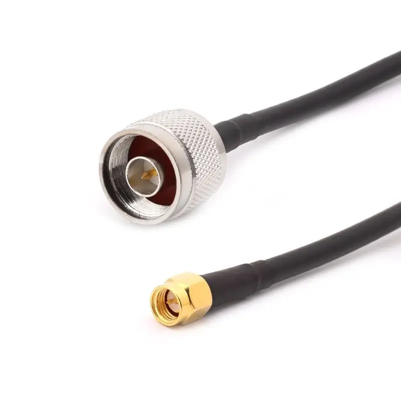 RG58 N Male To SMA Male Plug RF Adaptor Kabel Coaxial Pigtail Ekstensi Kabel Jumper 3M 5M 10M