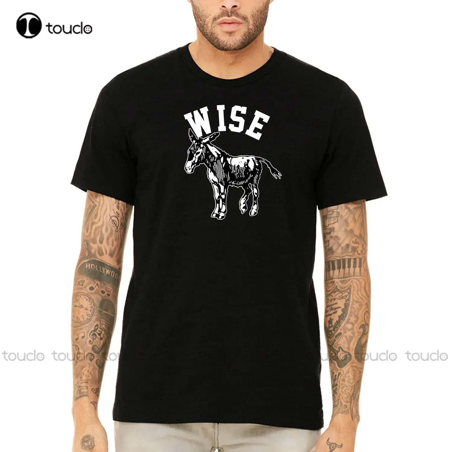 Men'S T-Shirt Newest Funny Wise Donkey Super Soft T-Shirt Tee Base Shirt aldult Teen unisex digital printing Tee shirt