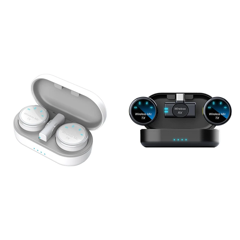 BNVN-Magnetic Wireless Lavalier ไมโครโฟนตัดเสียงรบกวนการบันทึกวิดีโอเสียงไมโครโฟนสําหรับสมาร์ทโฟน