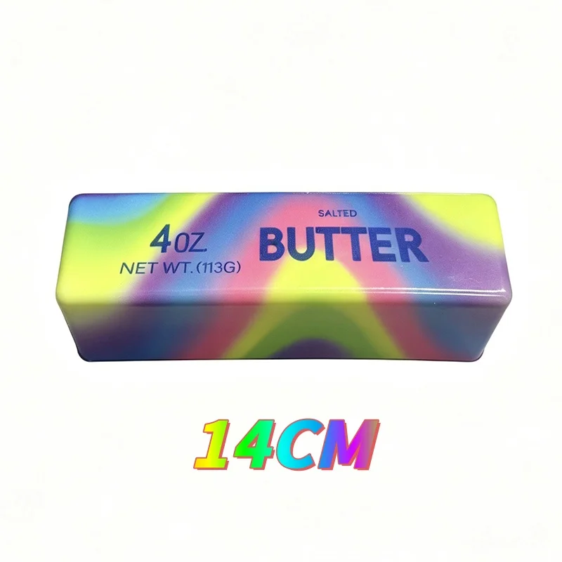 Quetschbares Elastisches Butter-Stick Fidget-Spielzeug in Käseform, Stressabbau-Spiel, Lustiges Entspannungs- und Scherz-Spielzeug zur Angstlinderung