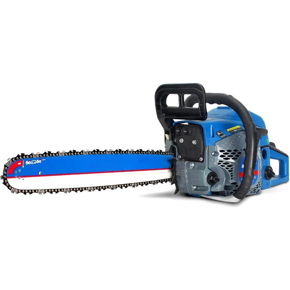 62cc Gas Chainsaw 20 Inch Power Chain Saws 2 Stroke Handed Petrol Chainsaws Gasoline Chain Saw Garden Tool