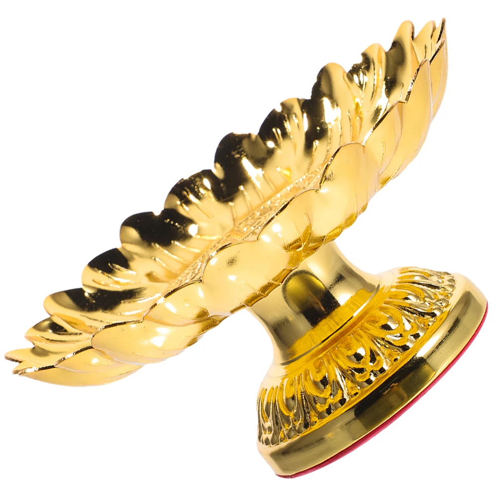 

7 Inches Alloy Fruit Tray Lotus Offering Plate for Home Temple Decor Easy Clean Buddha Worship Supplies sacrifices fruit serving
