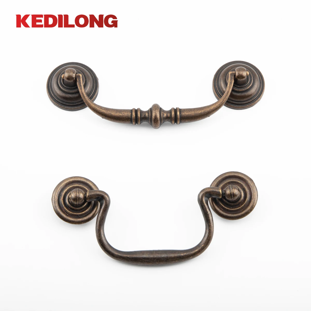 Kedlo Meubelen Hardware Amerikaanse Retro Bronzen Zink Legering Handvat Keukenkast Lade Nachtkastje Handgreep