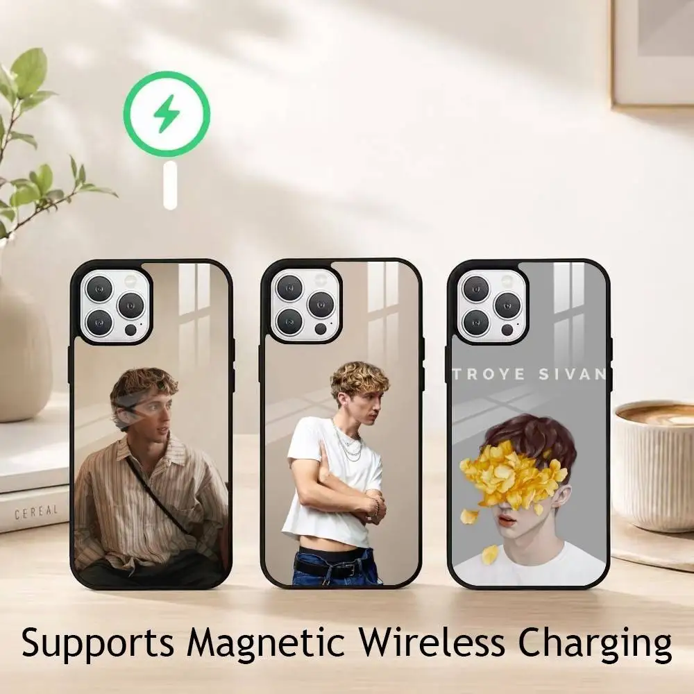 Troye Sivan Y-Youth gift Phone Case For iPhone18,17,16,15,14,13,12,11 Plus,Pro Supports Magnetic Wireless Charging