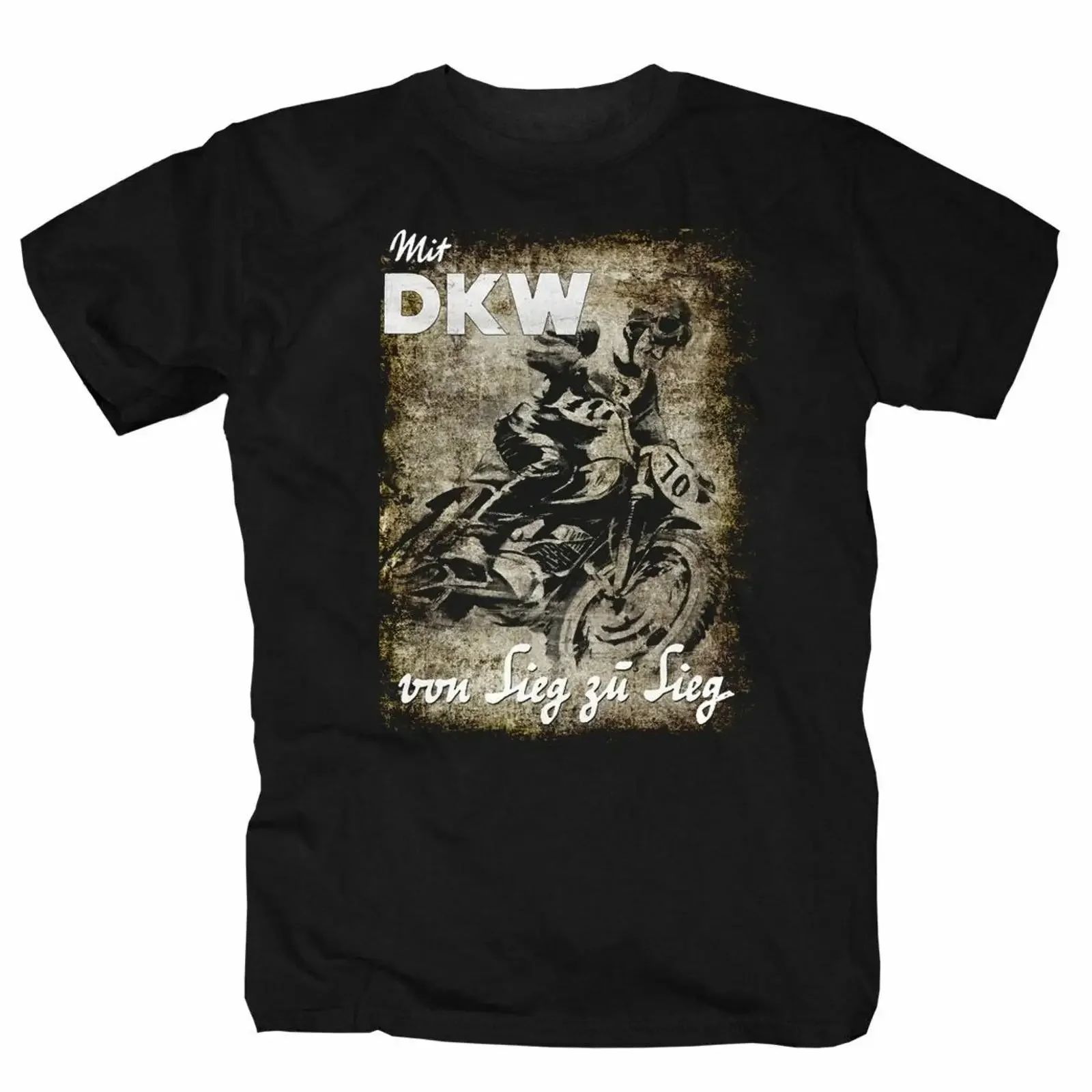 Camiseta DKW Motorrad Deutschland Moped Motorcross Retro Oldtimer S 5XL vintage lavada versátil unisex streetwear