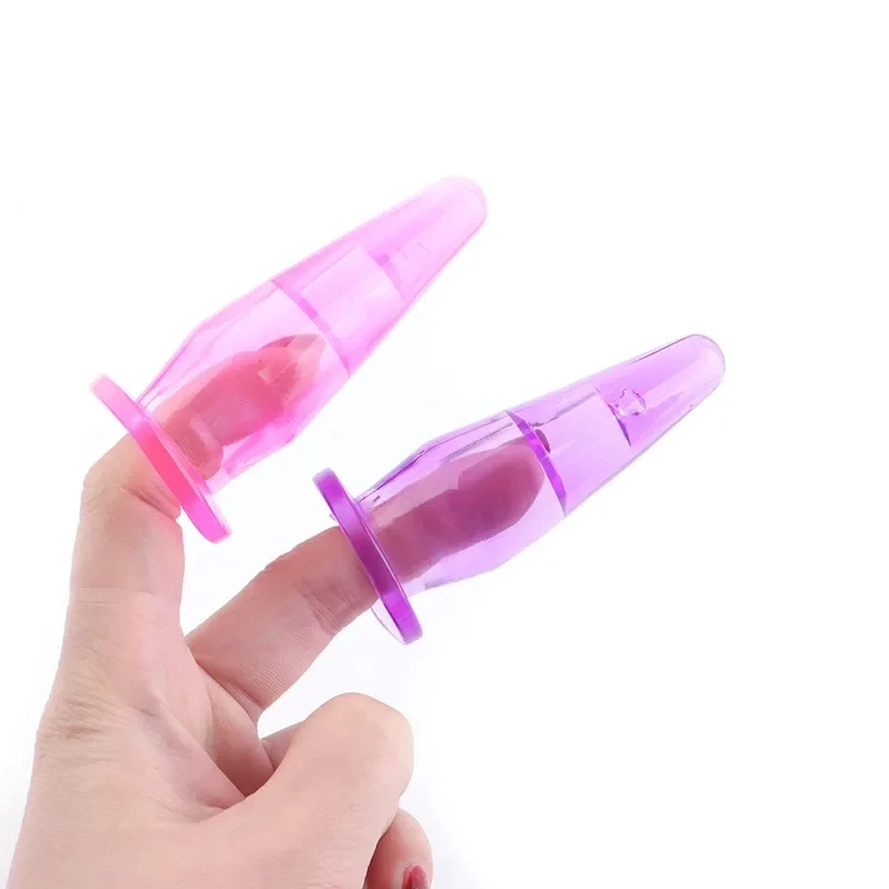 Bdsm Silicone Finger Anal Sex Toys for Man Erotic Anus Plug Soft G-Spot Stimulation Thread Vagina Dilator Butt Plug 18 Sex Shop