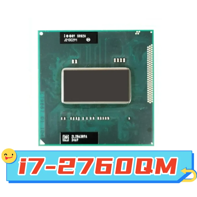 1PCS i7-2760QM SR02W I7 2760QM SRO2W Processor Quad-Core SOCKET G2 / rPGA988B i7 2760QM laptop CPU 2.6GHz 45W 6M