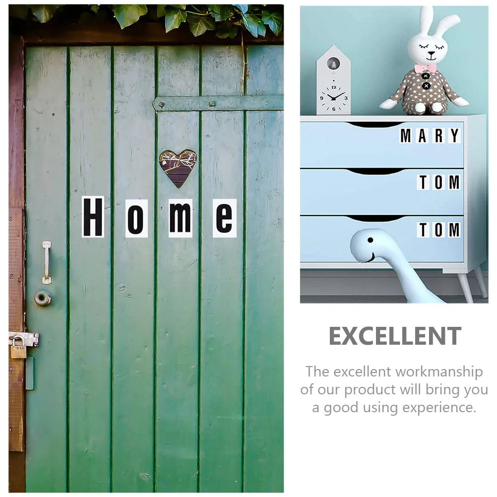 

10 Sheets Self Adhesive Alphabet Stickers PVC Number Letter Stickers for Mailbox Doors Cars Durable Vinyl Letters Decals