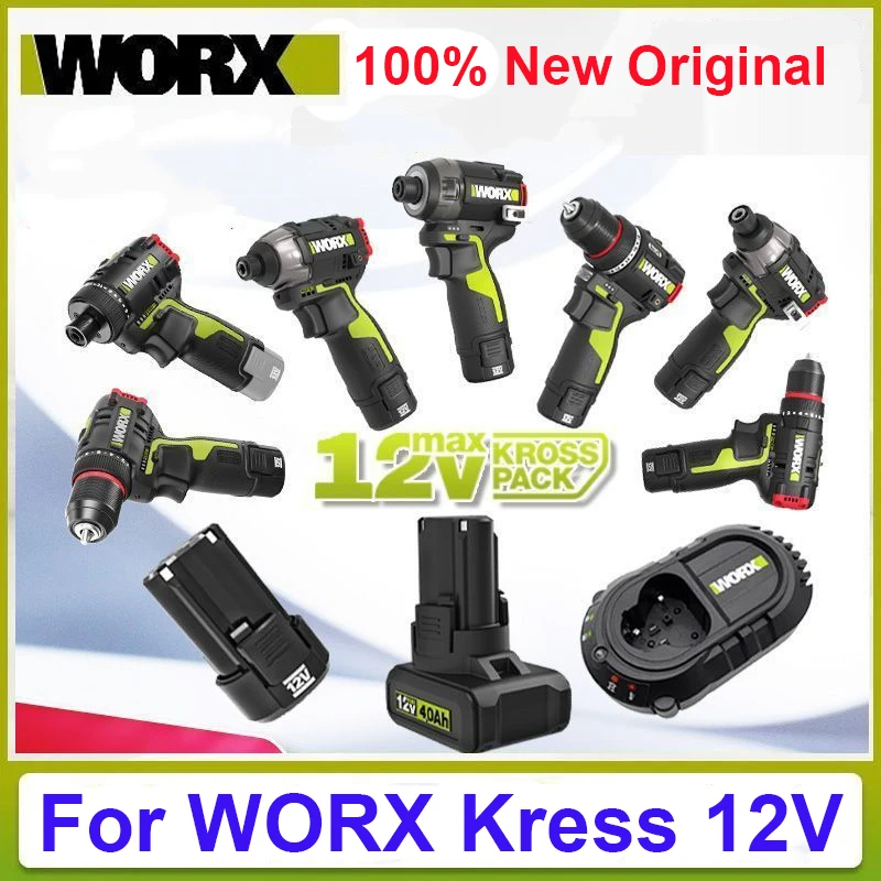 

100% Original 2.0Ah 4.0Ah for WORX Kress 12V WA3506 WU280 WX128 WX129 WX540 WU127 WU128 WU130 WU131X WU132 Power Tool Battery
